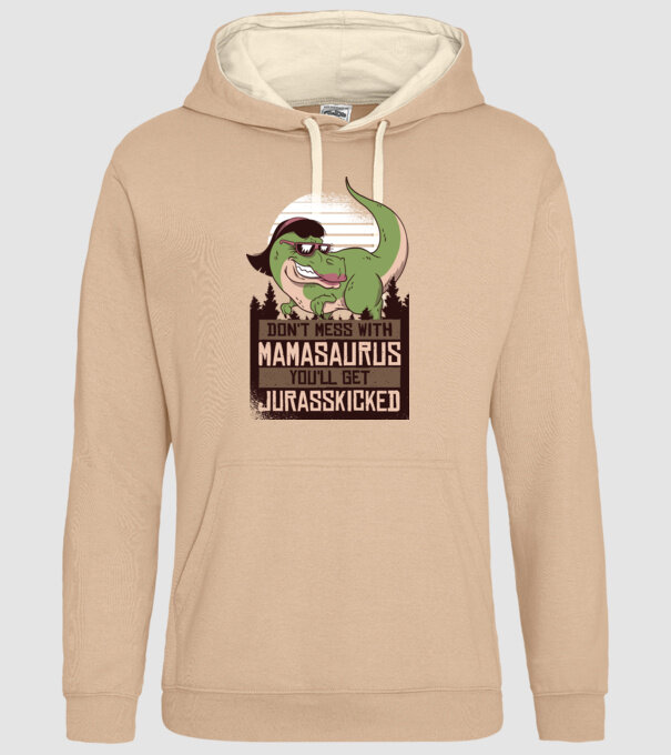 Mamasaurus tricou cu dinozaur model nisipiu pe tricou