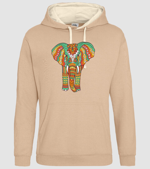 Mandala Elefant model nisipiu pe tricou