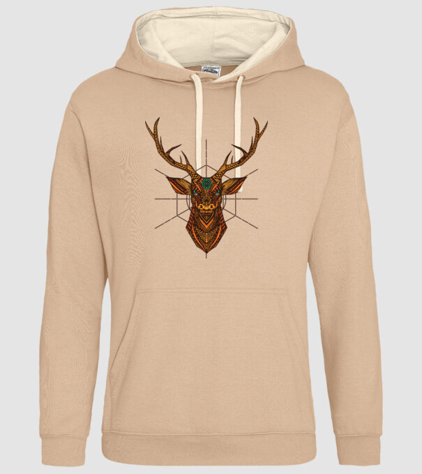 Mandala Cerb model nisipiu pe tricou