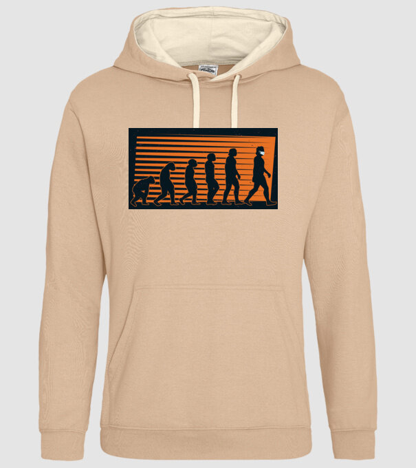 Evoluție Mască model nisipiu pe tricou
