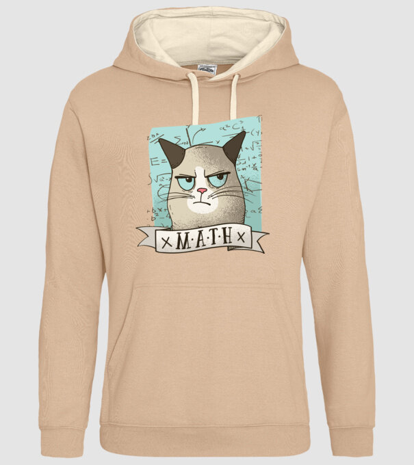 Pisică Matematică model nisipiu pe tricou