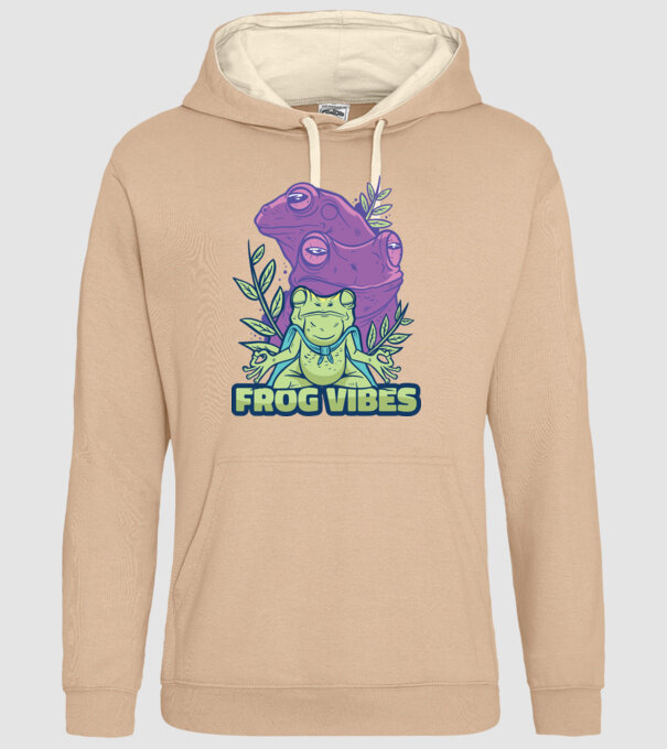Broasca meditatoare model nisipiu pe tricou