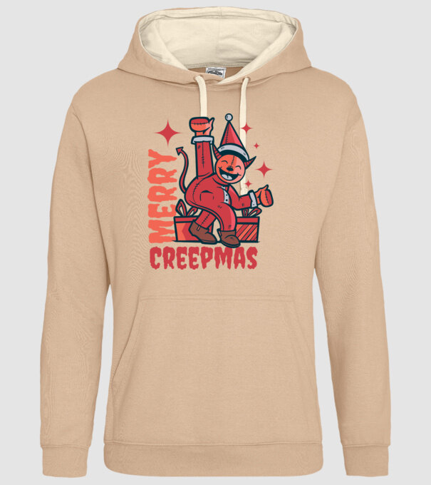 Merry Creepmas model nisipiu pe tricou