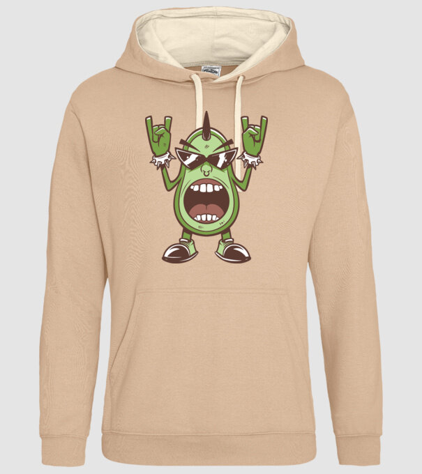 Avocado Metal model nisipiu pe tricou