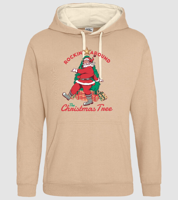 Moș Crăciun dans de Crăciun model nisipiu pe tricou