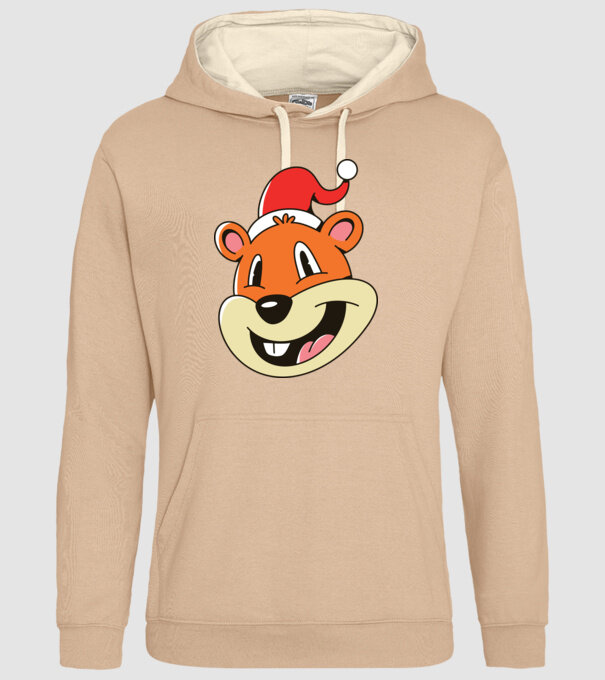 Moș Crăciun Veveriță model nisipiu pe tricou