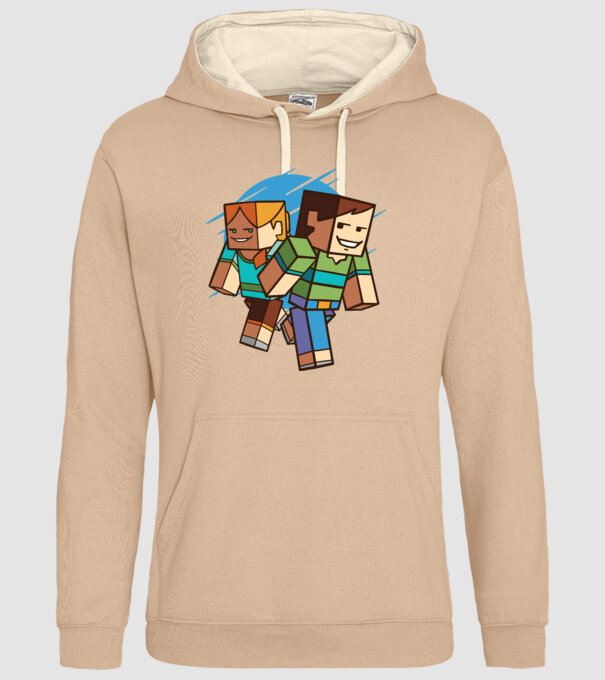 Caractere Minecraft model nisipiu pe tricou