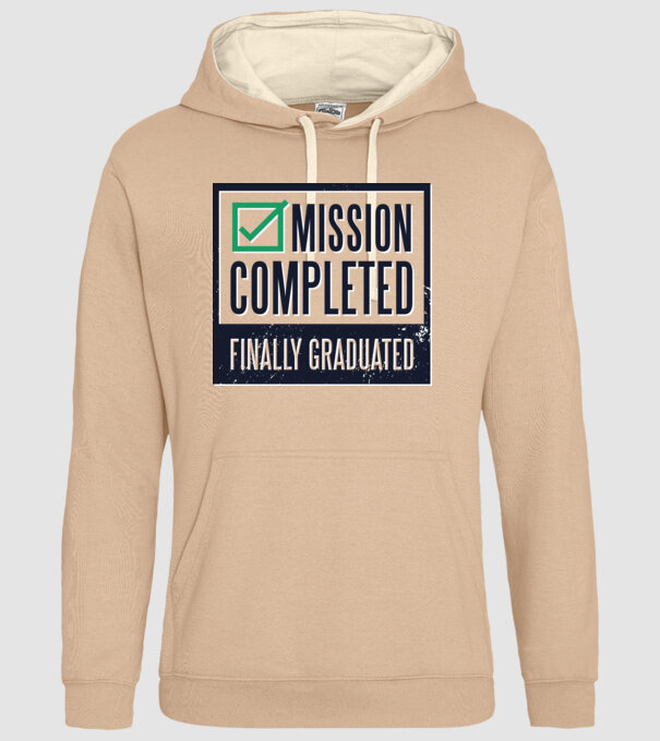 Mission completed Graduation pentru Absolvire model nisipiu pe tricou