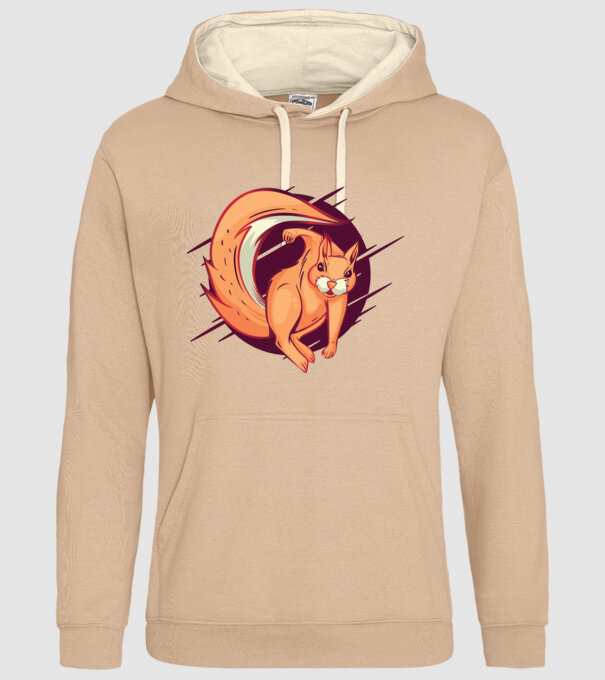Supererou veveriță model nisipiu pe tricou