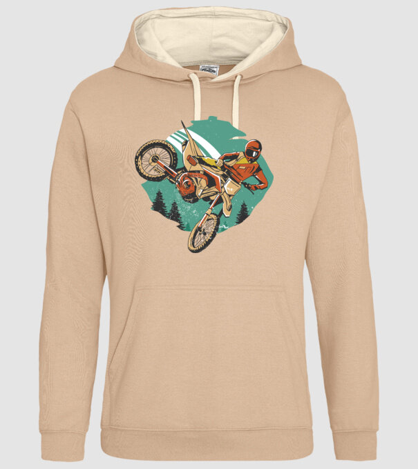 Motociclist motocros model nisipiu pe tricou