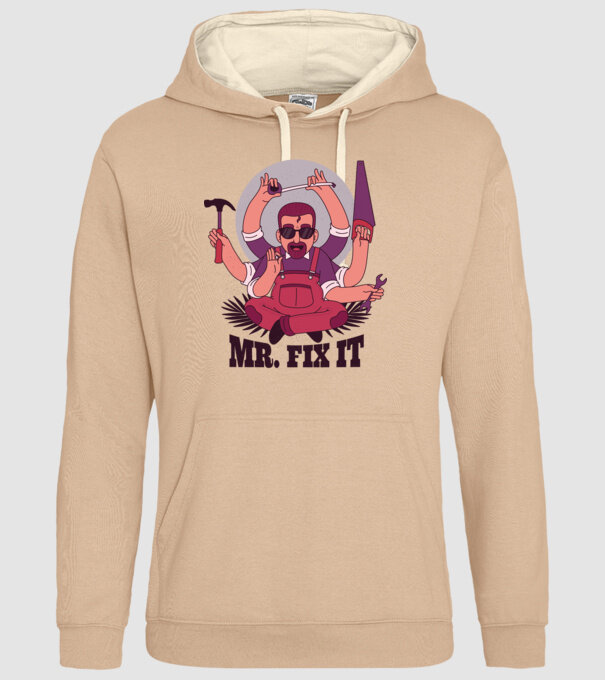 Dl. Fix It - om priceput la toate model nisipiu pe tricou