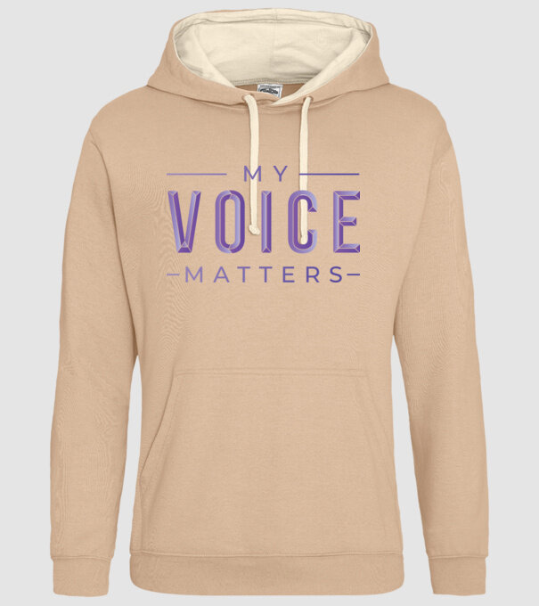 My Voice Matters de Ziua Femeii model nisipiu pe tricou
