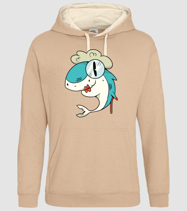 Bunică Rechin model nisipiu pe tricou