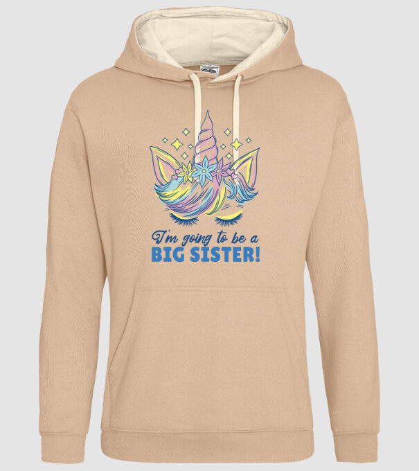 O să fiu un frate mai mare Unicorn model nisipiu pe tricou