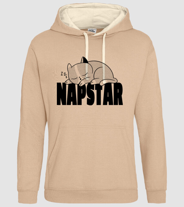 Pisică Napstar model nisipiu pe tricou