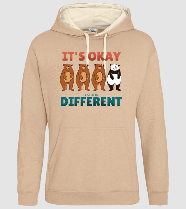 E în regulă să fii diferit model nisipiu pe tricou