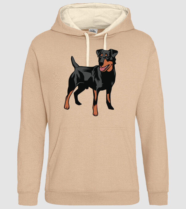Câine de vânătoare german Terrier model nisipiu pe tricou