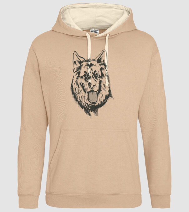 Cap Ciobănesc german model nisipiu pe tricou