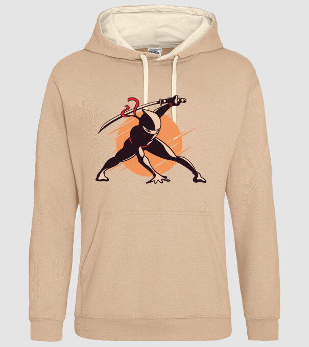 Ninja model nisipiu pe tricou