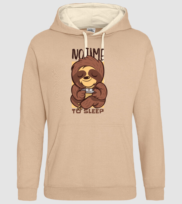 No time to sleep - Leneș drăguț model nisipiu pe tricou