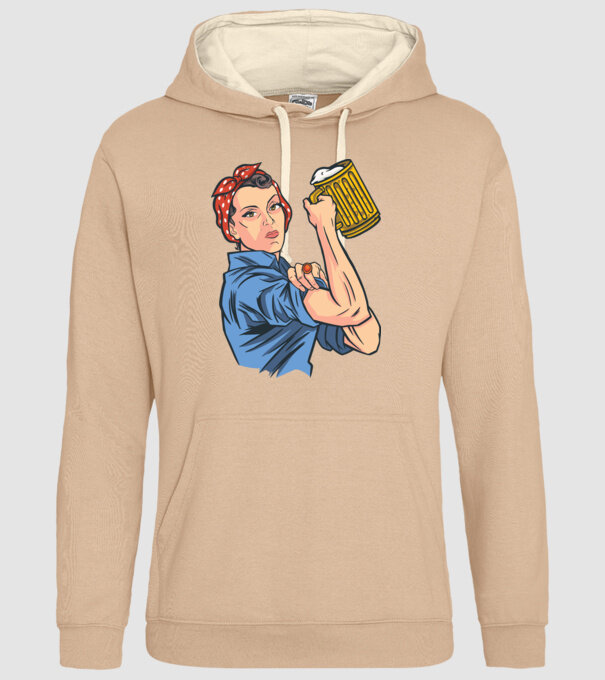 Emanciparea femeilor Bere model nisipiu pe tricou