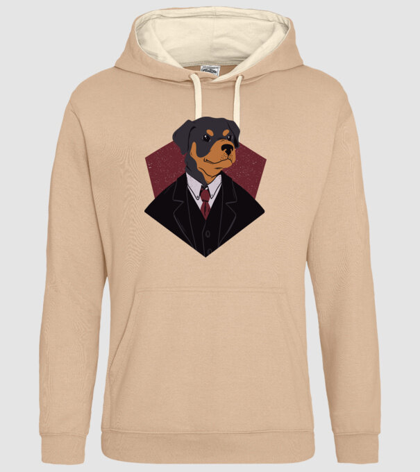 Câine în Costum model nisipiu pe tricou