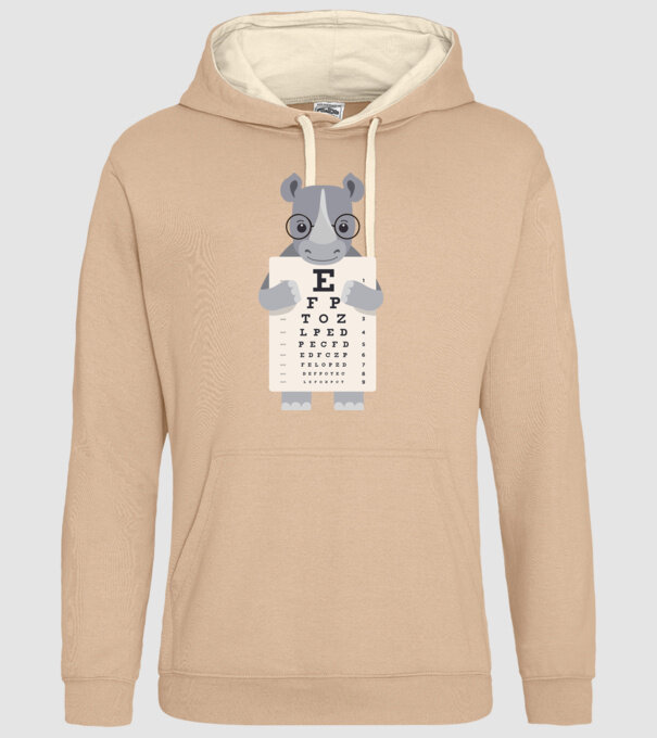 Examen oftalmologie rinocer model nisipiu pe tricou