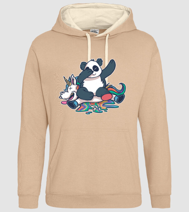 Panda DAB Unicorn model nisipiu pe tricou