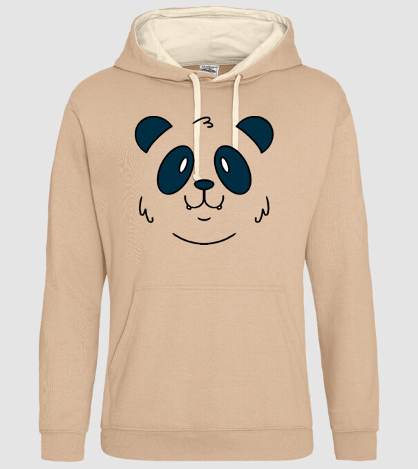 Cap de panda model nisipiu pe tricou