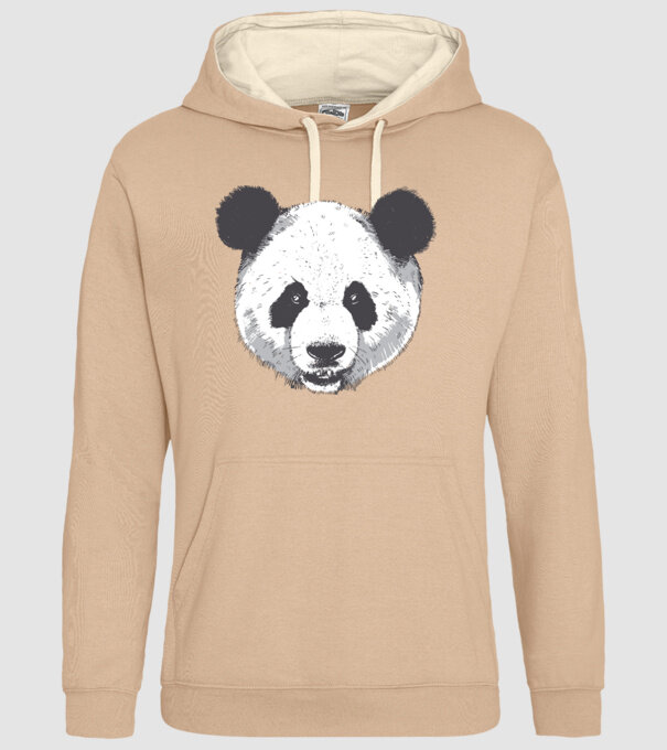 Cap de panda model nisipiu pe tricou