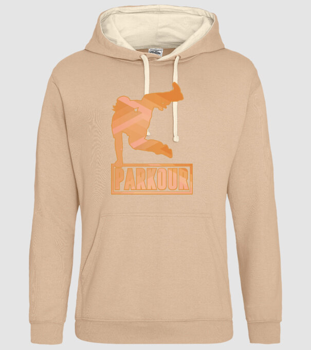 Tricou Parkour cu inscripție model nisipiu pe tricou