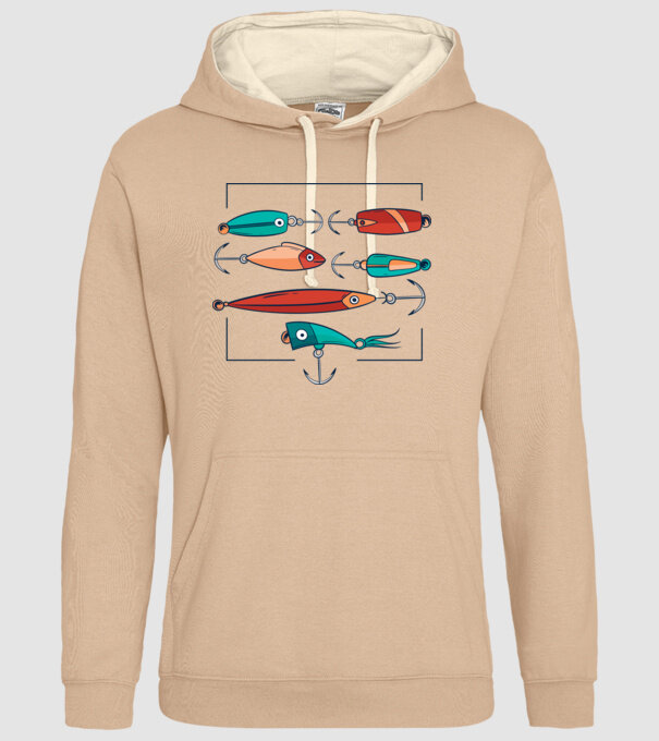 Pescuit la trena Momeli model nisipiu pe tricou