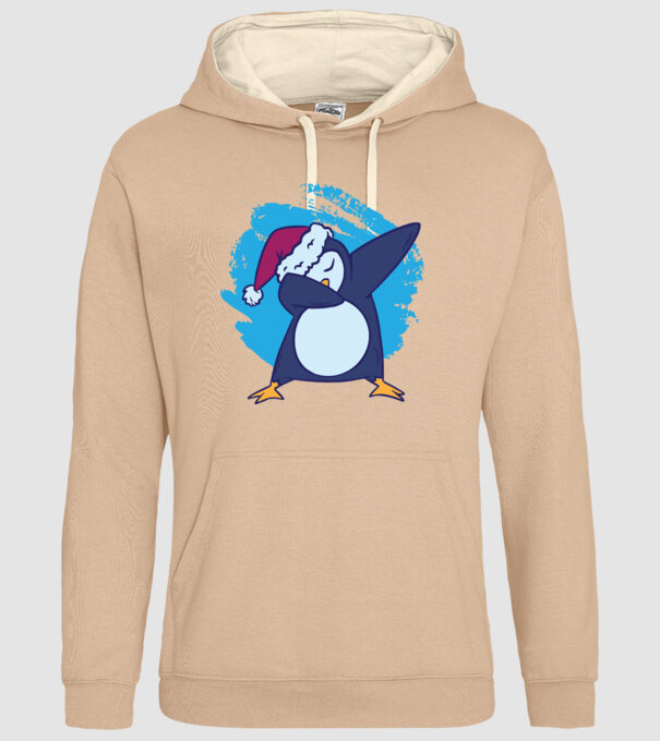 Pinguin DAB model nisipiu pe tricou