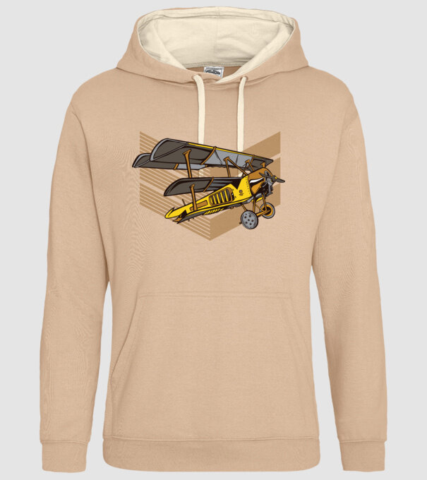 Avion cu elice model nisipiu pe tricou