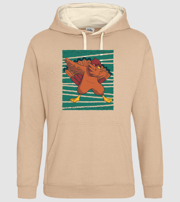 Curcan DAB Ziua Recunoștinței Thanksgiving model nisipiu pe tricou