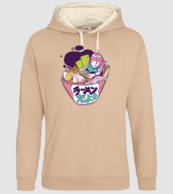 Ramen Anime Gamer fată model nisipiu pe tricou