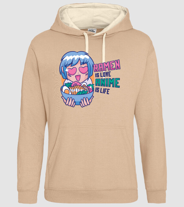Ramen is Love Anime is Life model nisipiu pe tricou