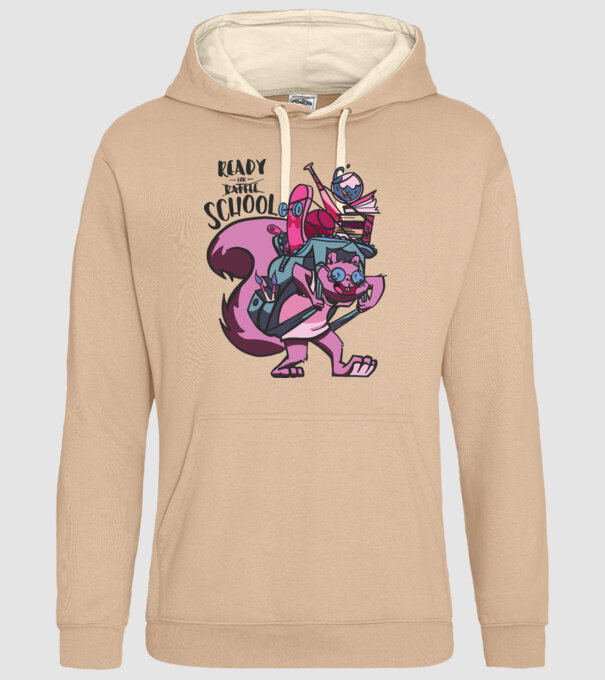 Ready for School model nisipiu pe tricou