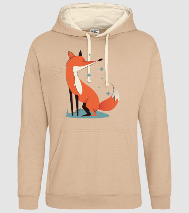 Vulpe model nisipiu pe tricou