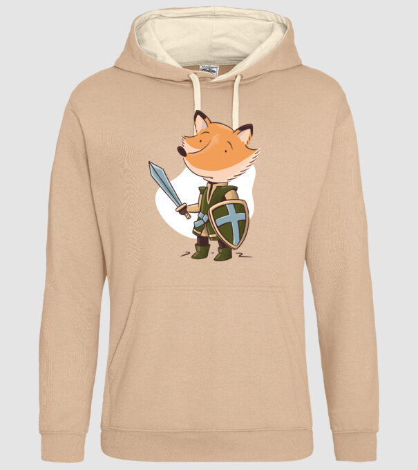 Vulpe Cavaler model nisipiu pe tricou
