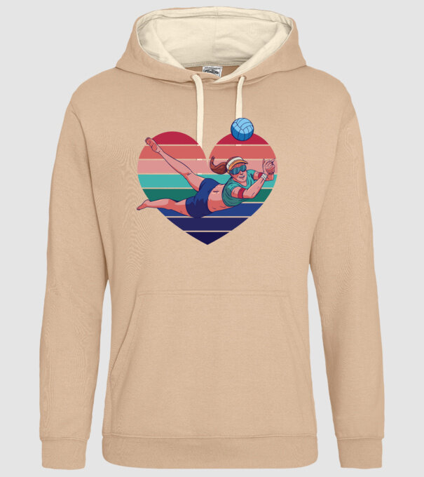 voleibalist retro model nisipiu pe tricou