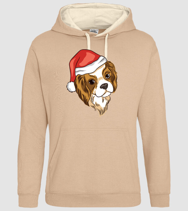 Santa Cocker Spaniel model nisipiu pe tricou