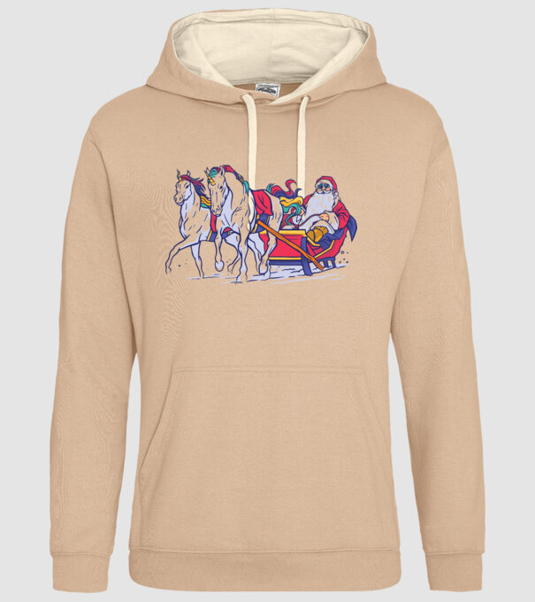 Santa Unicorn Moș Crăciun model nisipiu pe tricou