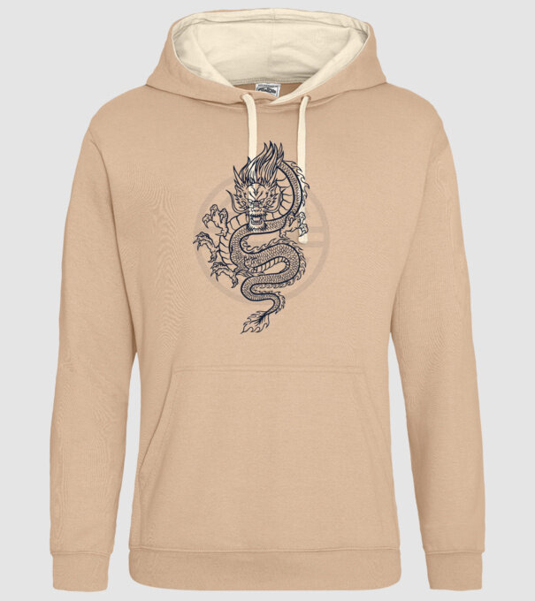 Dragon Tribal model nisipiu pe tricou
