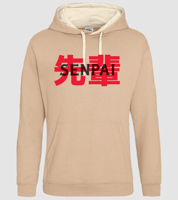 Senpai model nisipiu pe tricou