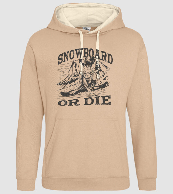 Maimuță Snowboarder model nisipiu pe tricou