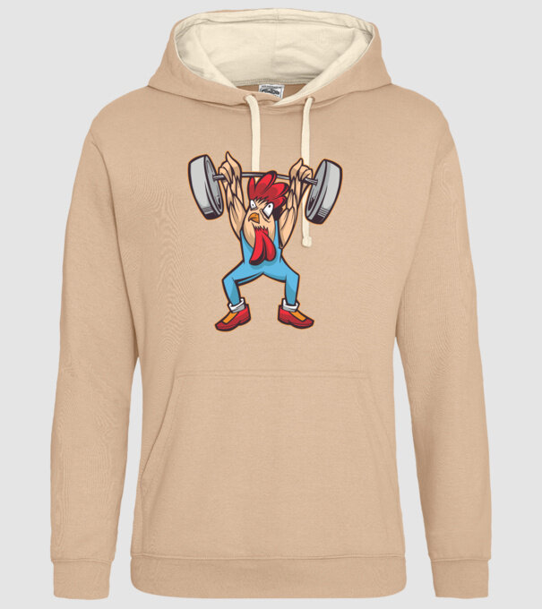 Pui Halterofil model nisipiu pe tricou