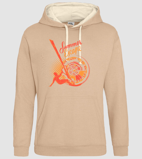 Summer Escape Surf model nisipiu pe tricou