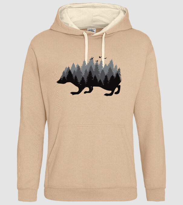 Siluetă Arici model nisipiu pe tricou
