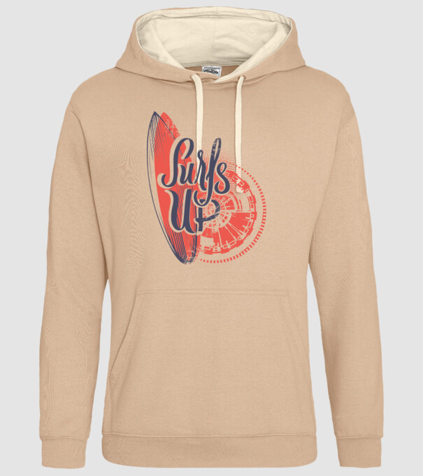 Surfs up model nisipiu pe tricou